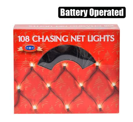 Xmas lights 220v in 108pc chase net white