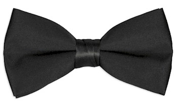 Bowtie Satin Black