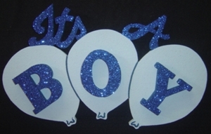 Its a Boy Balloon Poly 50cm Blue
