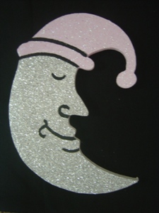 Baby Moon Face Poly 30cm