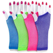 Gloves Fishnet Hand Long Asst