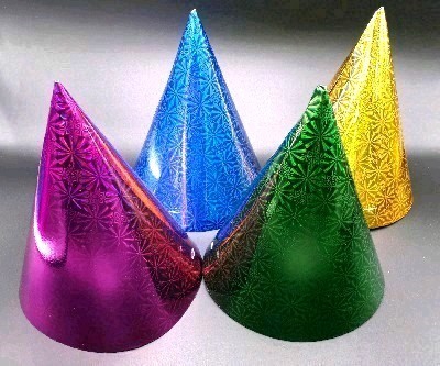 Hat Cone Metallic Asst.