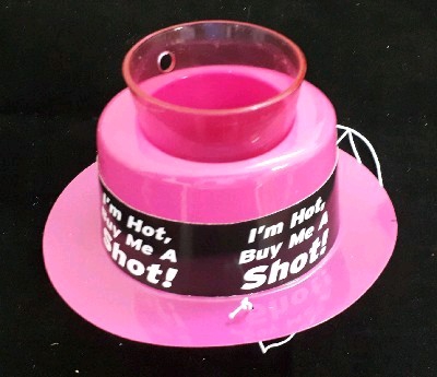 Hen Night Hat Bride to be with Shotglass