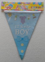 Baby Shower Pennants 3m It's a Boy