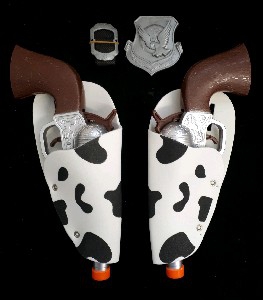 Western Gun x2 Cow Black