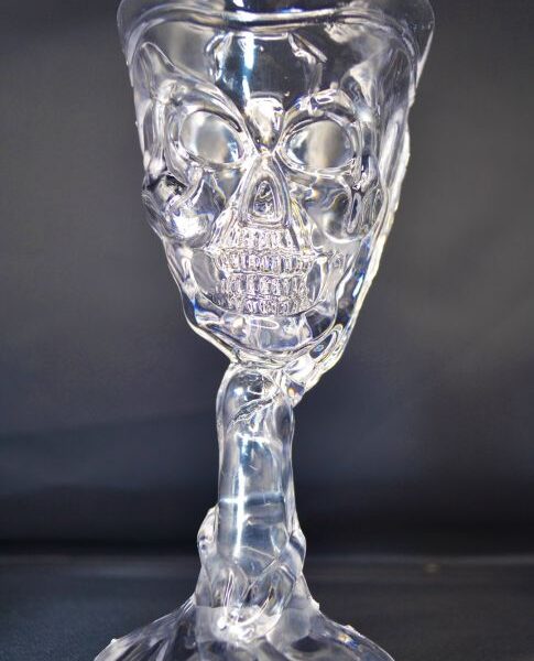 Halloween Goblet Skull Clear