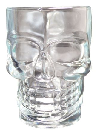 Halloween Mug Glass Skull